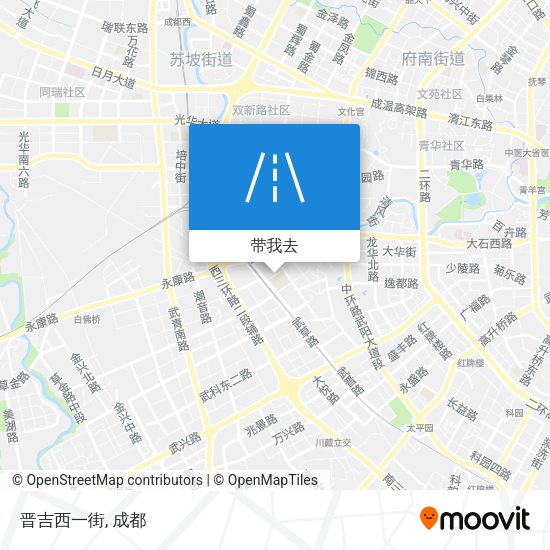 晋吉西一街地图