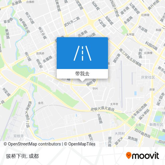 簇桥下街地图