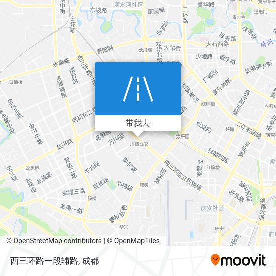 西三环路一段辅路地图