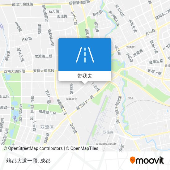 航都大道一段地图