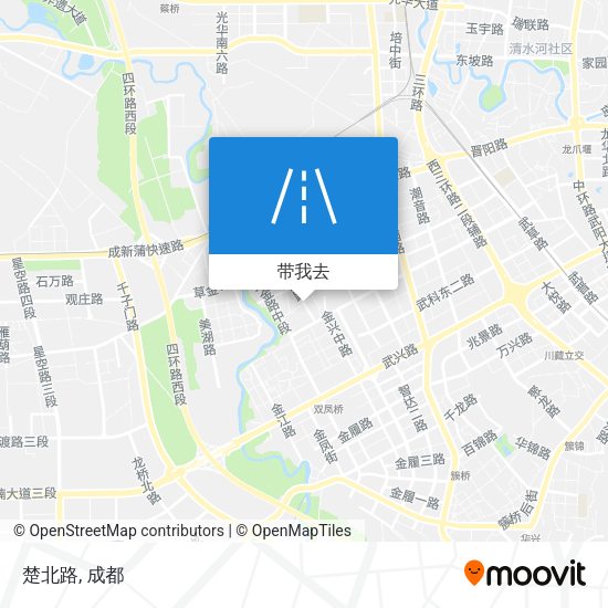 楚北路地图