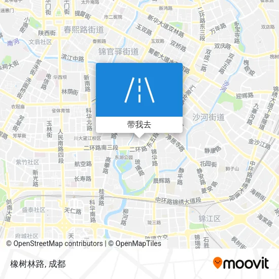 橡树林路地图