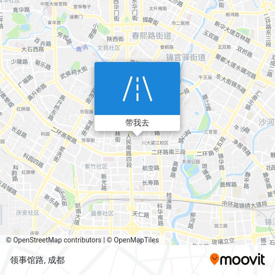 领事馆路地图