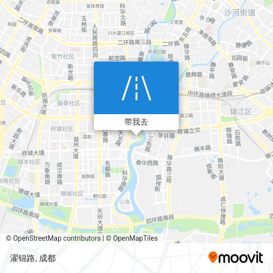 濯锦路地图