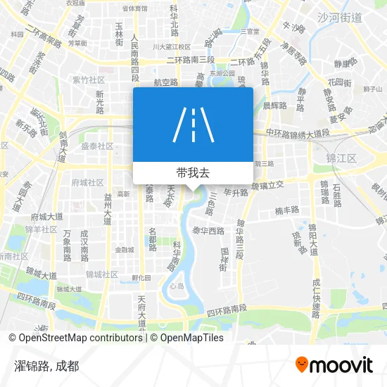 濯锦路地图