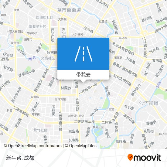 新生路地图