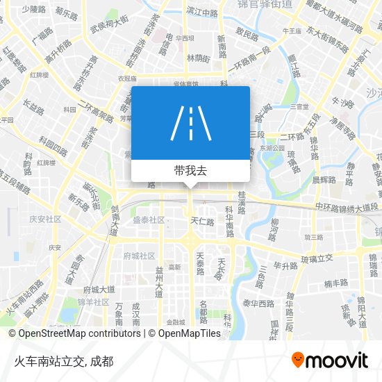 火车南站立交地图