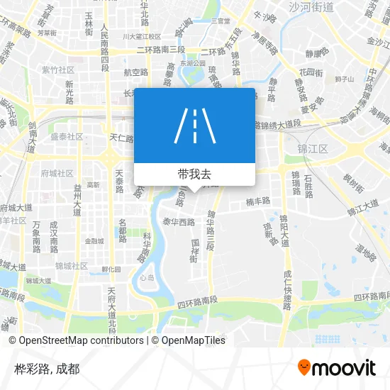 桦彩路地图