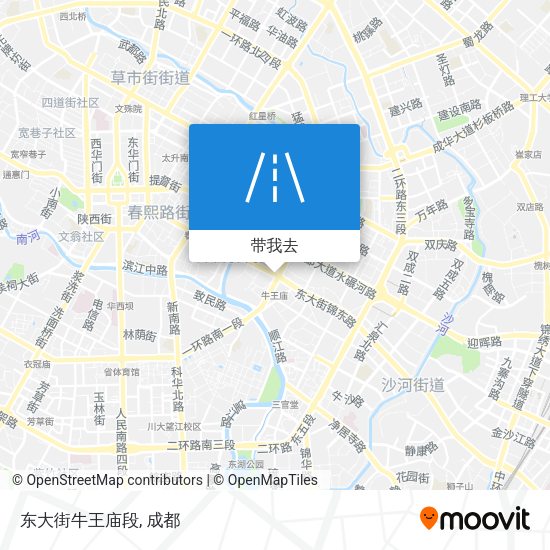 东大街牛王庙段地图