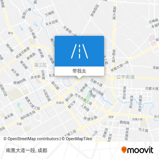 南熏大道一段地图