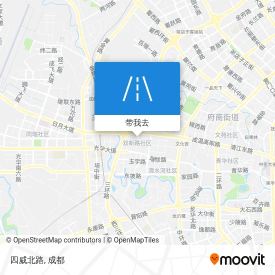 四威北路地图