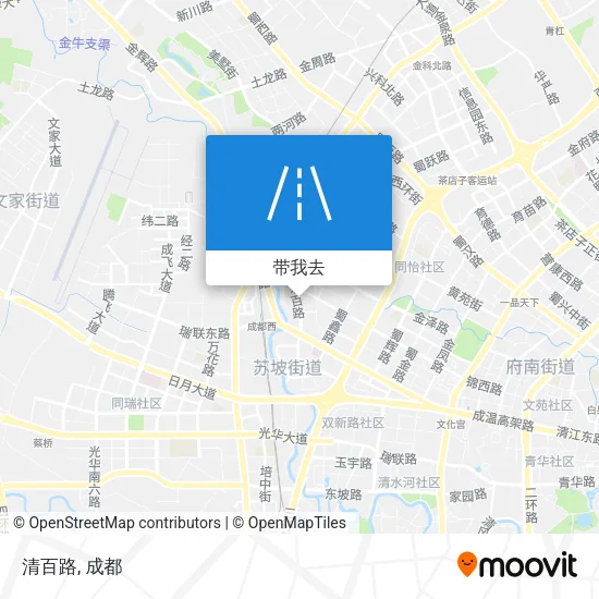 清百路地图