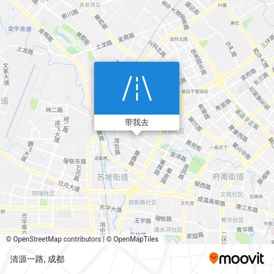 清源一路地图