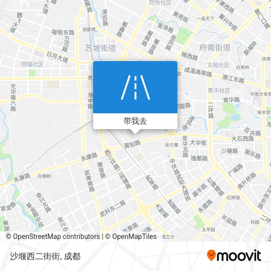 沙堰西二街街地图
