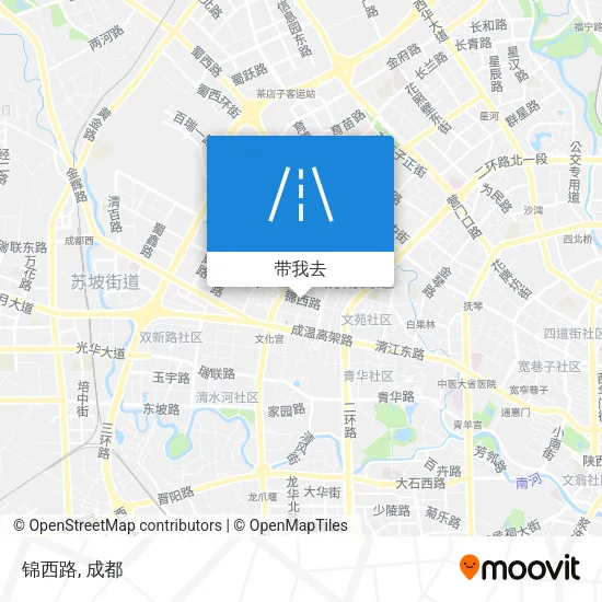 锦西路地图