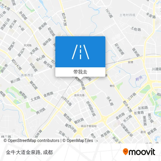 金牛大道金泉路地图