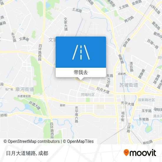 日月大道辅路地图