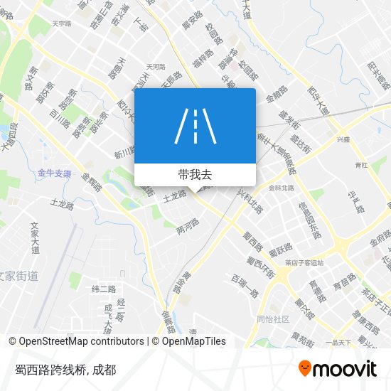 蜀西路跨线桥地图