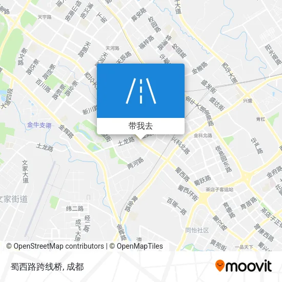 蜀西路跨线桥地图