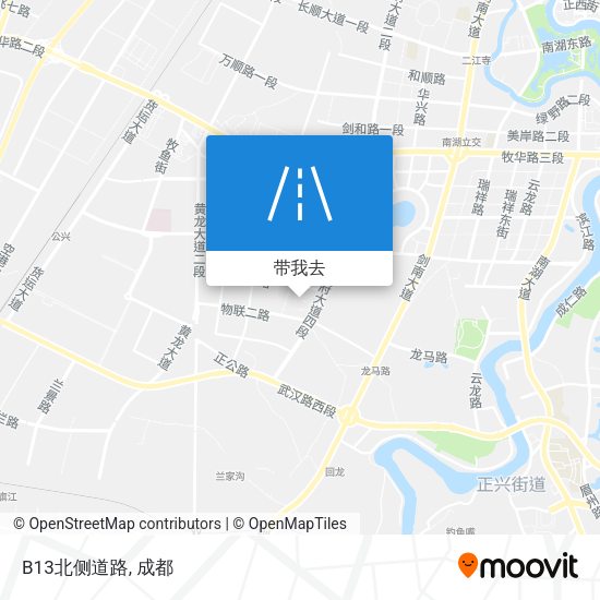 B13北侧道路地图