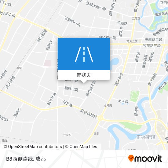 B8西侧路线地图