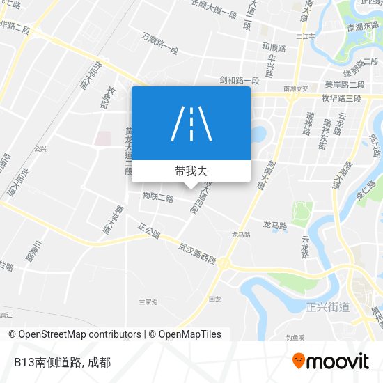 B13南侧道路地图