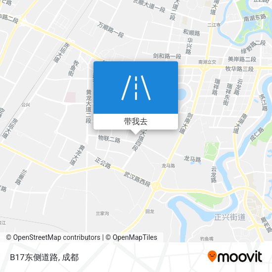 B17东侧道路地图