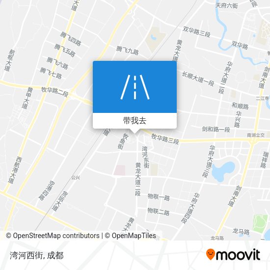 湾河西街地图