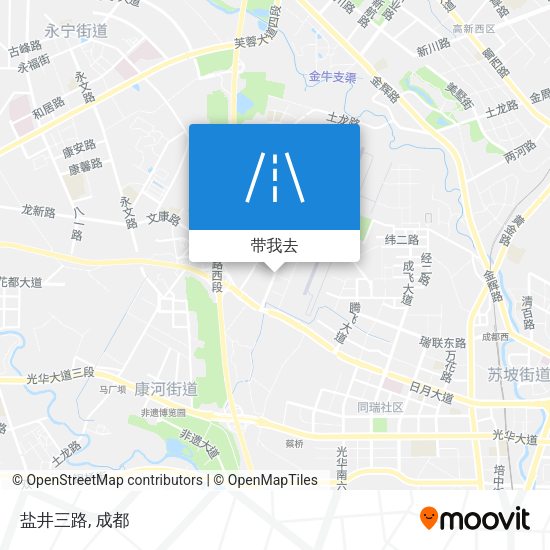 盐井三路地图