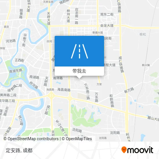 定安路地图