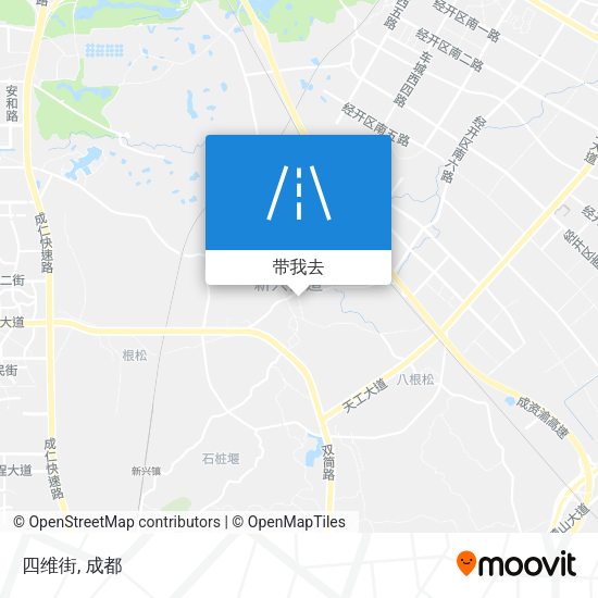四维街地图