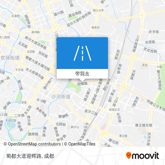 蜀都大道迎晖路地图