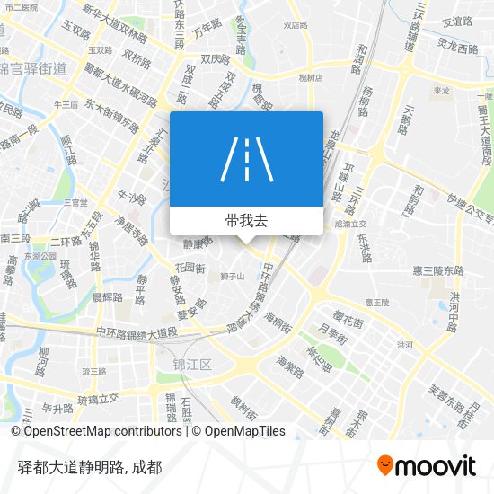 驿都大道静明路地图