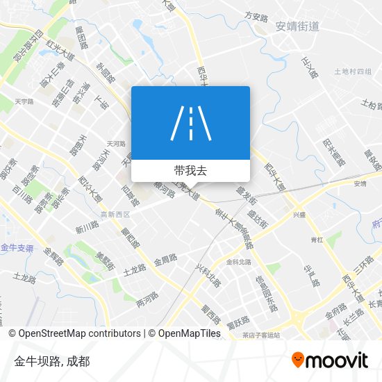 金牛坝路地图