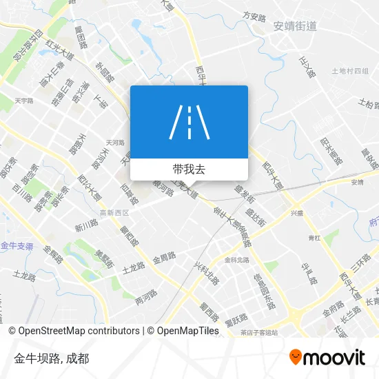 金牛坝路地图
