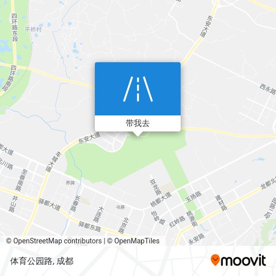 体育公园路地图