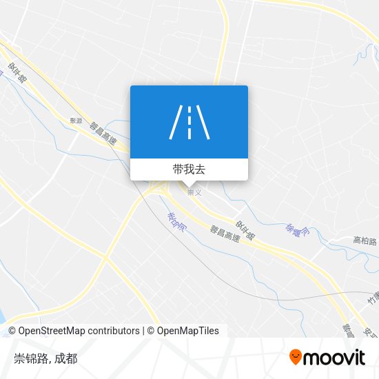 崇锦路地图