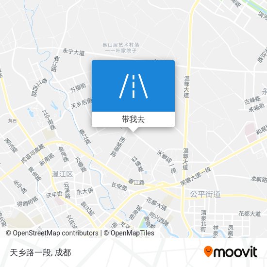 天乡路一段地图