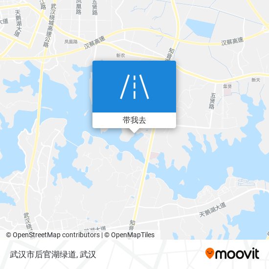 武汉市后官湖绿道地图