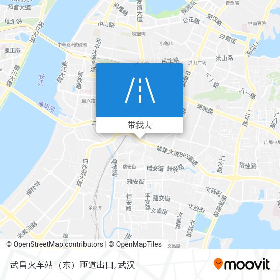 武昌火车站（东）匝道出口地图