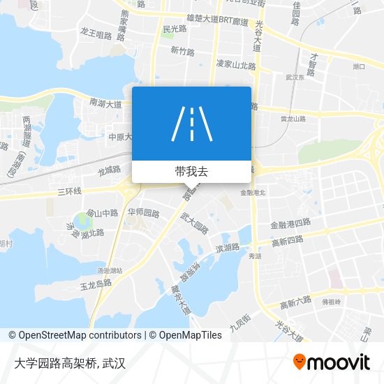 大学园路高架桥地图