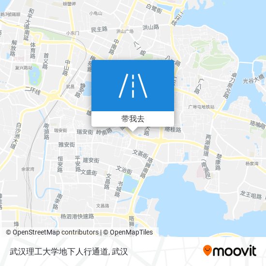 武汉理工大学地下人行通道地图