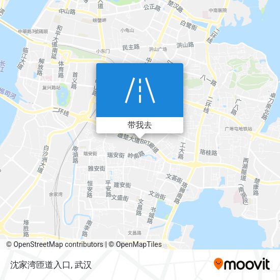 沈家湾匝道入口地图