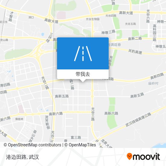 港边田路地图