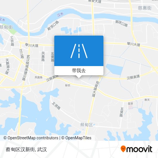 蔡甸区汉新街地图