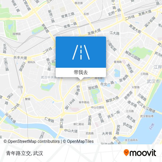 青年路立交地图