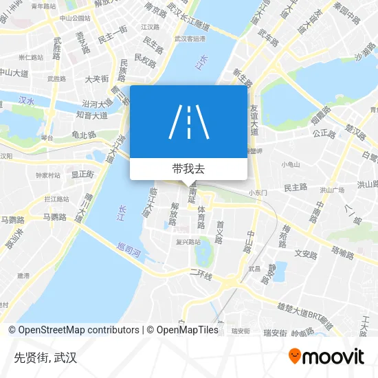 先贤街地图