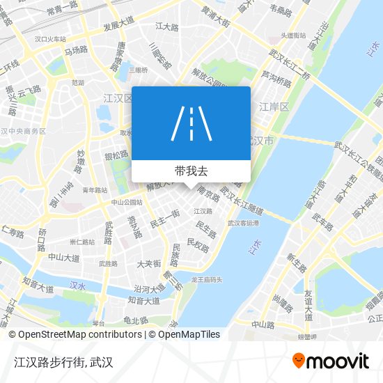 江汉路步行街地图