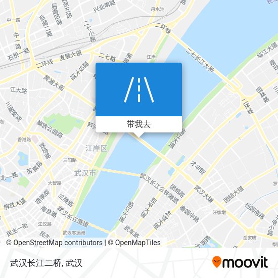 武汉长江二桥地图