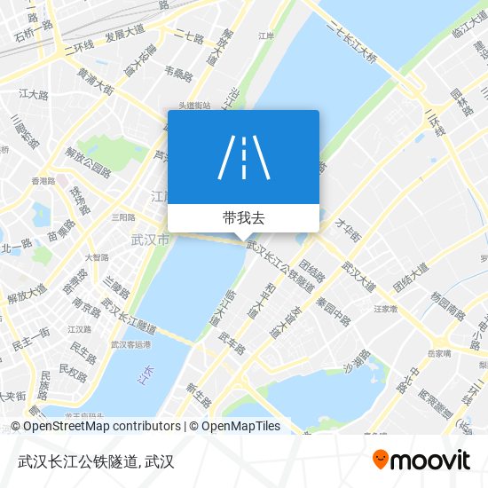 武汉长江公铁隧道地图